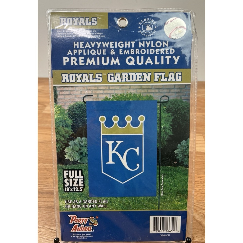 Officially Licensed MLB Kansas City Royals Nylon Garden Flag 18" x 12.5" NEW
